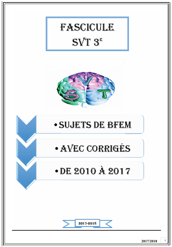 FASCICULE SVT 3eme